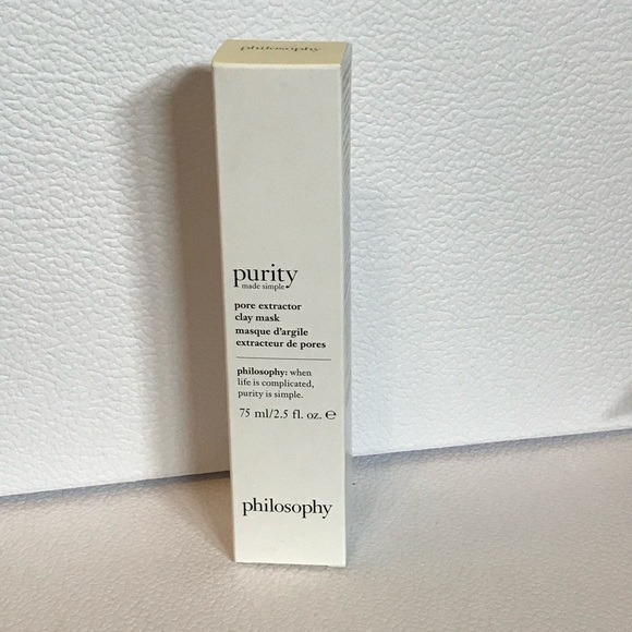 🆕 PHILOSOPHY - Purity Made Simple Pore Extractor Clay Mask 75 mL NIB - Picture 5 of 8